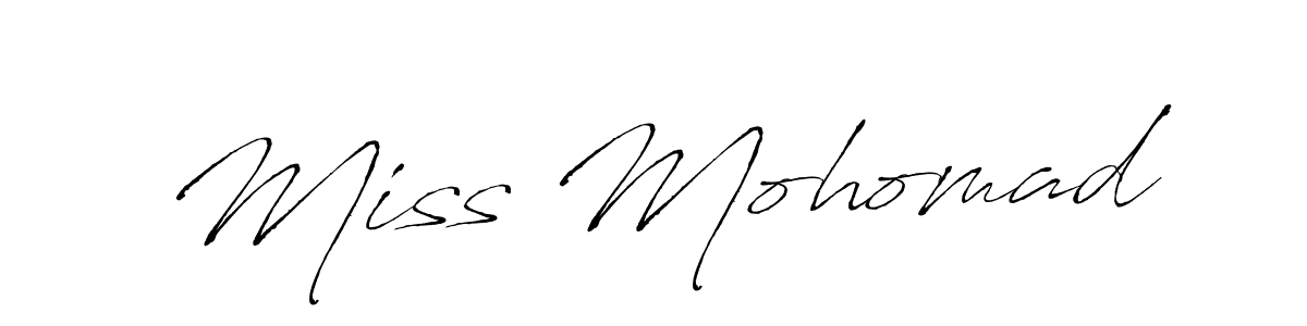 How to make Miss Mohomad signature? Antro_Vectra is a professional autograph style. Create handwritten signature for Miss Mohomad name. Miss Mohomad signature style 6 images and pictures png
