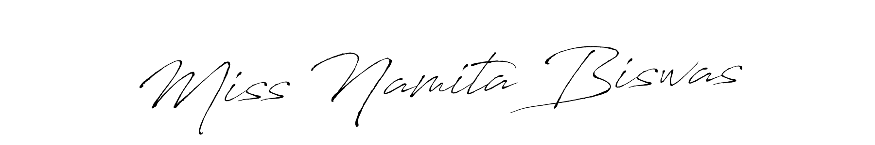Design your own signature with our free online signature maker. With this signature software, you can create a handwritten (Antro_Vectra) signature for name Miss Namita Biswas. Miss Namita Biswas signature style 6 images and pictures png