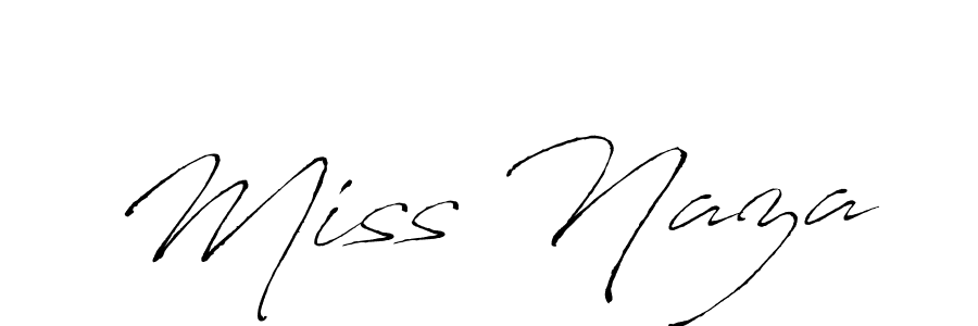 Design your own signature with our free online signature maker. With this signature software, you can create a handwritten (Antro_Vectra) signature for name Miss Naza. Miss Naza signature style 6 images and pictures png