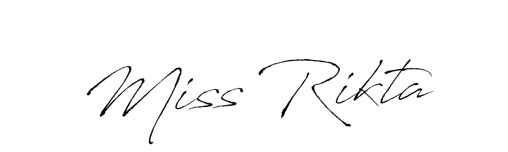 Also You can easily find your signature by using the search form. We will create Miss Rikta name handwritten signature images for you free of cost using Antro_Vectra sign style. Miss Rikta signature style 6 images and pictures png