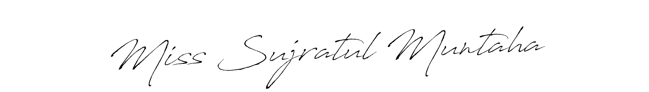 Make a short Miss Sujratul Muntaha signature style. Manage your documents anywhere anytime using Antro_Vectra. Create and add eSignatures, submit forms, share and send files easily. Miss Sujratul Muntaha signature style 6 images and pictures png