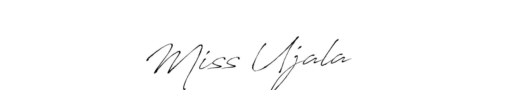 Create a beautiful signature design for name Miss Ujala ❤️. With this signature (Antro_Vectra) fonts, you can make a handwritten signature for free. Miss Ujala ❤️ signature style 6 images and pictures png