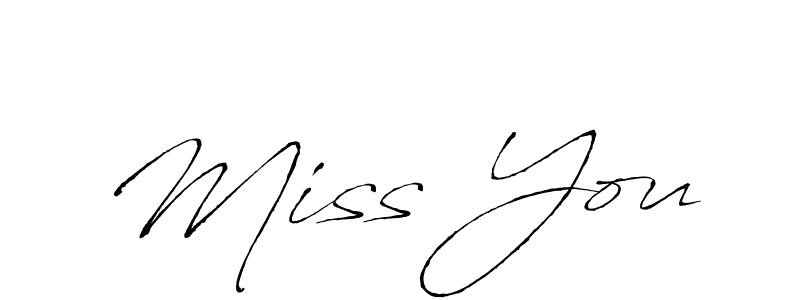 Make a beautiful signature design for name Miss You. With this signature (Antro_Vectra) style, you can create a handwritten signature for free. Miss You signature style 6 images and pictures png