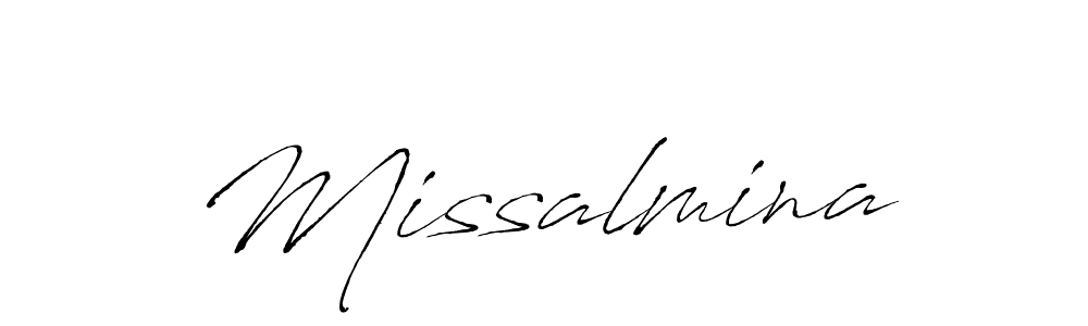 Also we have Missalmina name is the best signature style. Create professional handwritten signature collection using Antro_Vectra autograph style. Missalmina signature style 6 images and pictures png