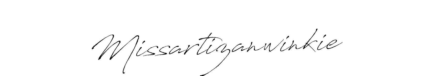 How to make Missartizanwinkie name signature. Use Antro_Vectra style for creating short signs online. This is the latest handwritten sign. Missartizanwinkie signature style 6 images and pictures png