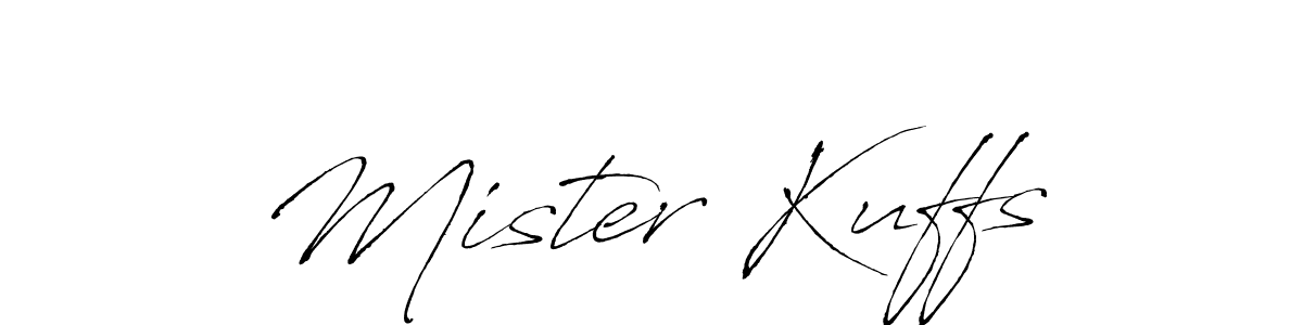 Antro_Vectra is a professional signature style that is perfect for those who want to add a touch of class to their signature. It is also a great choice for those who want to make their signature more unique. Get Mister Kuffs name to fancy signature for free. Mister Kuffs signature style 6 images and pictures png