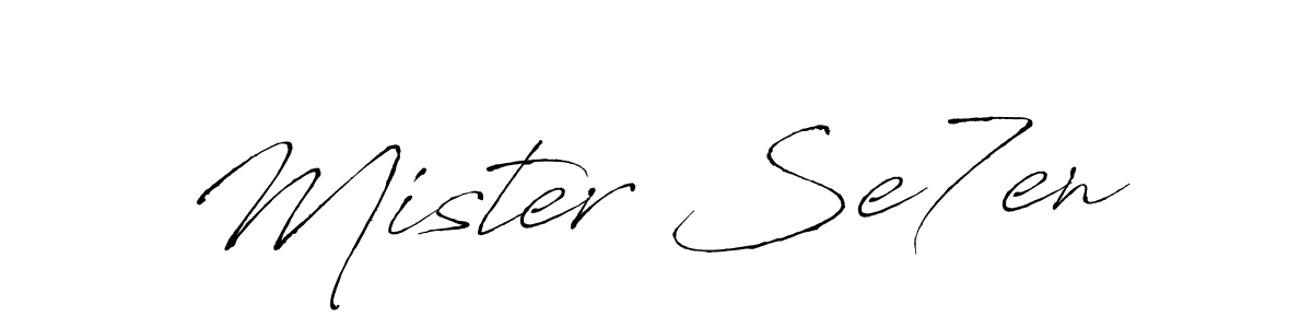 Design your own signature with our free online signature maker. With this signature software, you can create a handwritten (Antro_Vectra) signature for name Mister Se7en. Mister Se7en signature style 6 images and pictures png