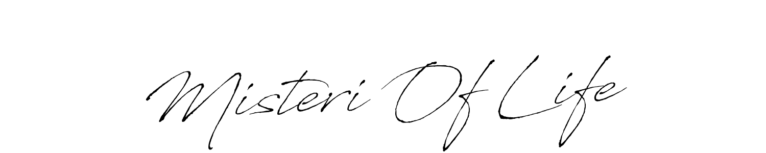 Create a beautiful signature design for name Misteri Of Life. With this signature (Antro_Vectra) fonts, you can make a handwritten signature for free. Misteri Of Life signature style 6 images and pictures png