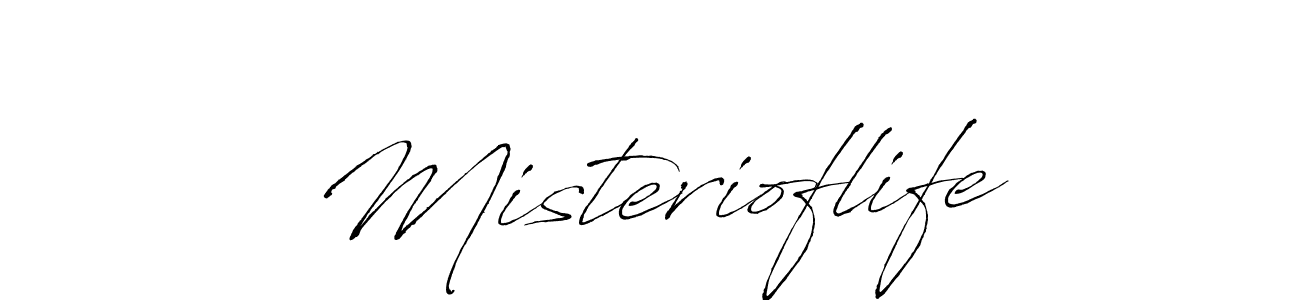 How to make Misterioflife name signature. Use Antro_Vectra style for creating short signs online. This is the latest handwritten sign. Misterioflife signature style 6 images and pictures png
