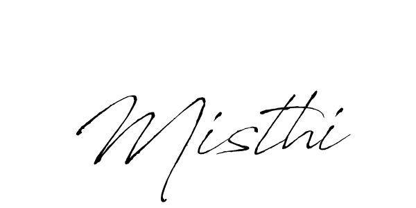 Design your own signature with our free online signature maker. With this signature software, you can create a handwritten (Antro_Vectra) signature for name Misthi. Misthi signature style 6 images and pictures png