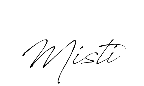 Design your own signature with our free online signature maker. With this signature software, you can create a handwritten (Antro_Vectra) signature for name Misti. Misti signature style 6 images and pictures png