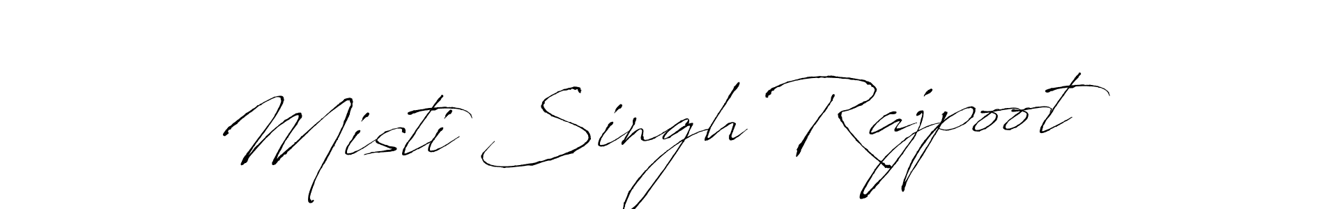 Make a beautiful signature design for name Misti Singh Rajpoot. With this signature (Antro_Vectra) style, you can create a handwritten signature for free. Misti Singh Rajpoot signature style 6 images and pictures png