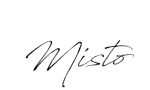 How to make Misto name signature. Use Antro_Vectra style for creating short signs online. This is the latest handwritten sign. Misto signature style 6 images and pictures png