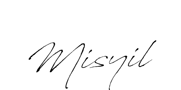 Misyil stylish signature style. Best Handwritten Sign (Antro_Vectra) for my name. Handwritten Signature Collection Ideas for my name Misyil. Misyil signature style 6 images and pictures png