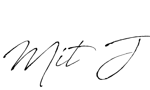 Design your own signature with our free online signature maker. With this signature software, you can create a handwritten (Antro_Vectra) signature for name Mit J. Mit J signature style 6 images and pictures png