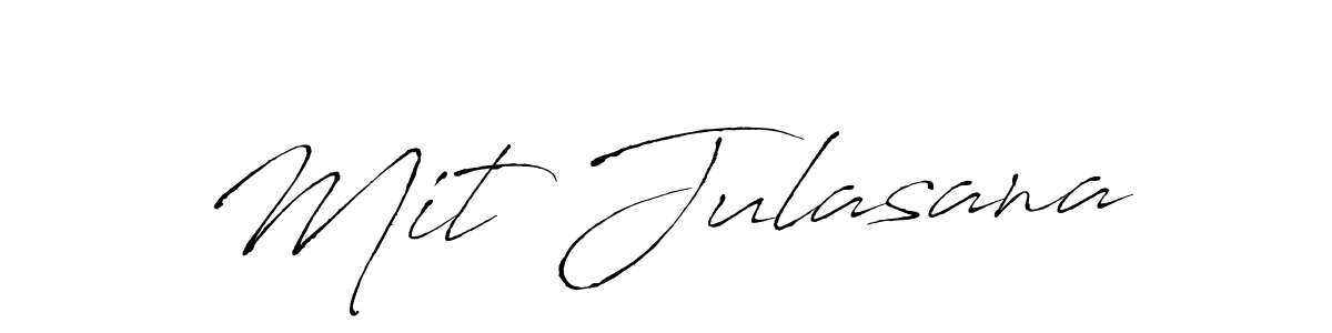 Design your own signature with our free online signature maker. With this signature software, you can create a handwritten (Antro_Vectra) signature for name Mit Julasana. Mit Julasana signature style 6 images and pictures png