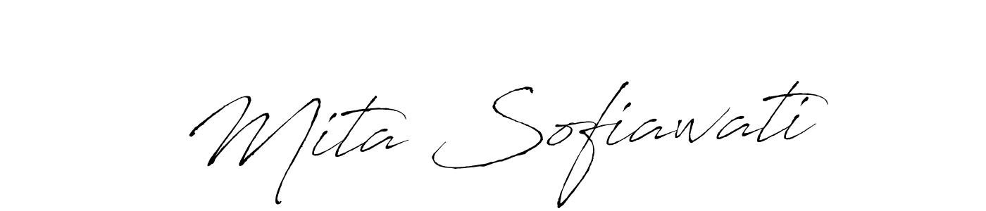 Make a beautiful signature design for name Mita Sofiawati. With this signature (Antro_Vectra) style, you can create a handwritten signature for free. Mita Sofiawati signature style 6 images and pictures png