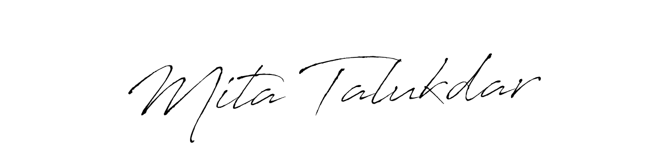 Mita Talukdar stylish signature style. Best Handwritten Sign (Antro_Vectra) for my name. Handwritten Signature Collection Ideas for my name Mita Talukdar. Mita Talukdar signature style 6 images and pictures png