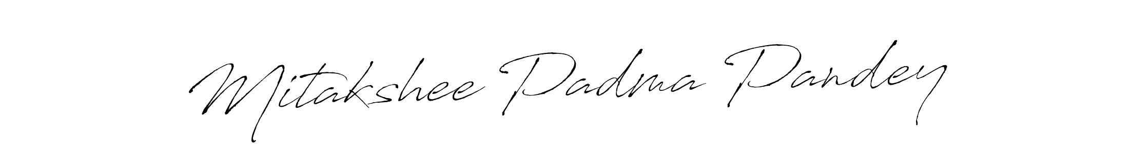 Design your own signature with our free online signature maker. With this signature software, you can create a handwritten (Antro_Vectra) signature for name Mitakshee Padma Pandey. Mitakshee Padma Pandey signature style 6 images and pictures png