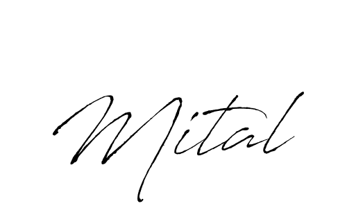 Make a beautiful signature design for name Mital. With this signature (Antro_Vectra) style, you can create a handwritten signature for free. Mital signature style 6 images and pictures png