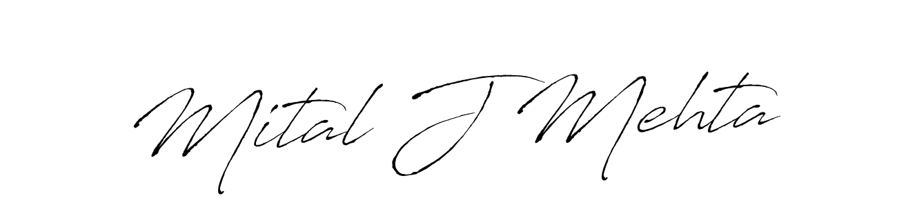 Make a beautiful signature design for name Mital J Mehta. With this signature (Antro_Vectra) style, you can create a handwritten signature for free. Mital J Mehta signature style 6 images and pictures png