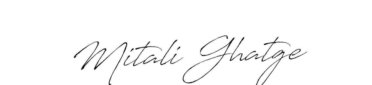 Also You can easily find your signature by using the search form. We will create Mitali Ghatge name handwritten signature images for you free of cost using Antro_Vectra sign style. Mitali Ghatge signature style 6 images and pictures png