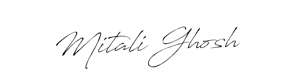 The best way (Antro_Vectra) to make a short signature is to pick only two or three words in your name. The name Mitali Ghosh include a total of six letters. For converting this name. Mitali Ghosh signature style 6 images and pictures png