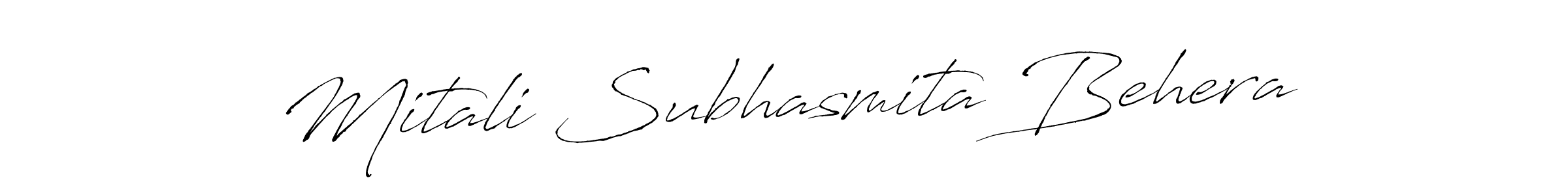 Also we have Mitali Subhasmita Behera name is the best signature style. Create professional handwritten signature collection using Antro_Vectra autograph style. Mitali Subhasmita Behera signature style 6 images and pictures png