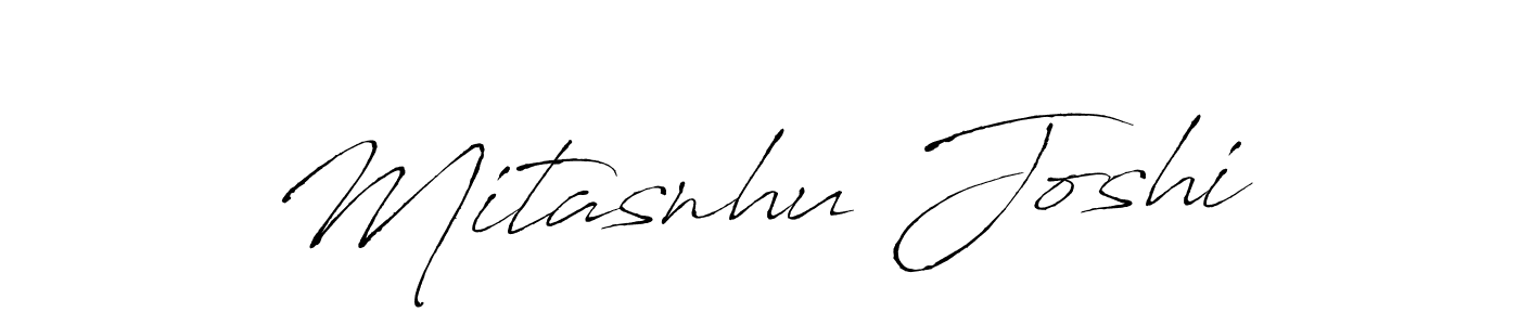 Design your own signature with our free online signature maker. With this signature software, you can create a handwritten (Antro_Vectra) signature for name Mitasnhu Joshi. Mitasnhu Joshi signature style 6 images and pictures png