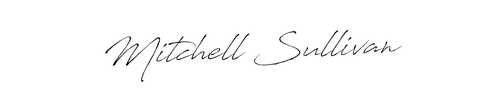 How to make Mitchell Sullivan name signature. Use Antro_Vectra style for creating short signs online. This is the latest handwritten sign. Mitchell Sullivan signature style 6 images and pictures png