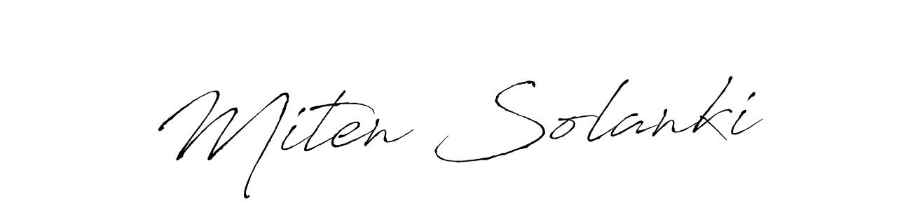 Use a signature maker to create a handwritten signature online. With this signature software, you can design (Antro_Vectra) your own signature for name Miten Solanki. Miten Solanki signature style 6 images and pictures png