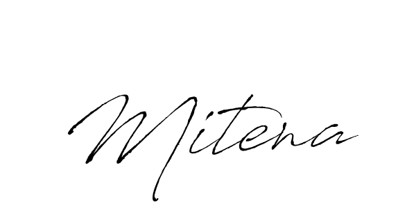 Antro_Vectra is a professional signature style that is perfect for those who want to add a touch of class to their signature. It is also a great choice for those who want to make their signature more unique. Get Mitena name to fancy signature for free. Mitena signature style 6 images and pictures png
