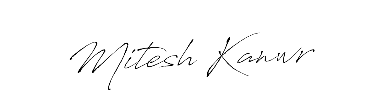 Antro_Vectra is a professional signature style that is perfect for those who want to add a touch of class to their signature. It is also a great choice for those who want to make their signature more unique. Get Mitesh Kanwr name to fancy signature for free. Mitesh Kanwr signature style 6 images and pictures png