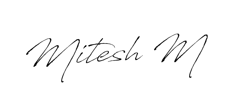 Make a beautiful signature design for name Mitesh M. Use this online signature maker to create a handwritten signature for free. Mitesh M signature style 6 images and pictures png