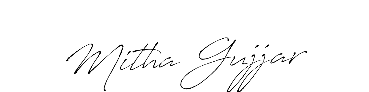 You should practise on your own different ways (Antro_Vectra) to write your name (Mitha Gujjar) in signature. don't let someone else do it for you. Mitha Gujjar signature style 6 images and pictures png