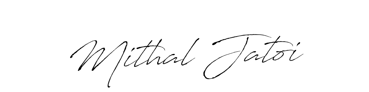 You should practise on your own different ways (Antro_Vectra) to write your name (Mithal Jatoi) in signature. don't let someone else do it for you. Mithal Jatoi signature style 6 images and pictures png