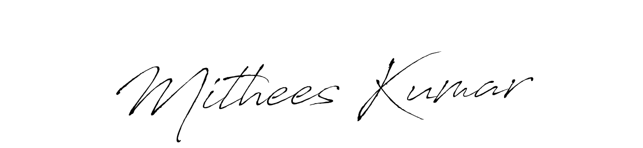 How to make Mithees Kumar signature? Antro_Vectra is a professional autograph style. Create handwritten signature for Mithees Kumar name. Mithees Kumar signature style 6 images and pictures png