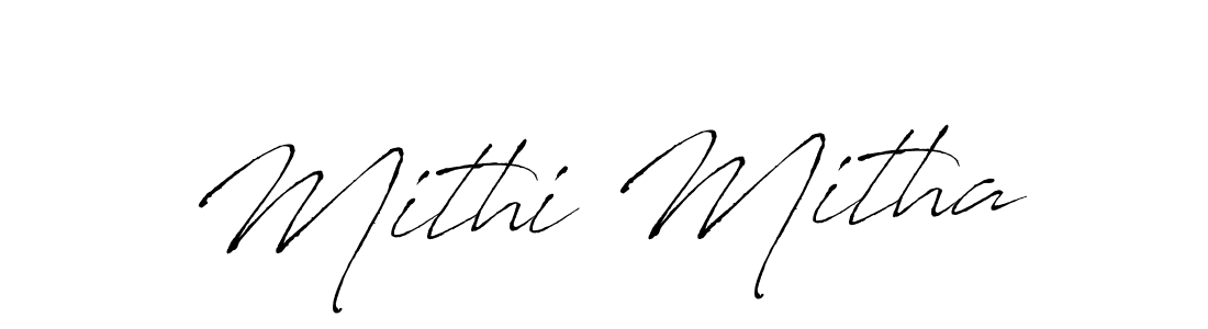 How to make Mithi Mitha signature? Antro_Vectra is a professional autograph style. Create handwritten signature for Mithi Mitha name. Mithi Mitha signature style 6 images and pictures png