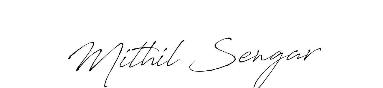 Use a signature maker to create a handwritten signature online. With this signature software, you can design (Antro_Vectra) your own signature for name Mithil Sengar. Mithil Sengar signature style 6 images and pictures png