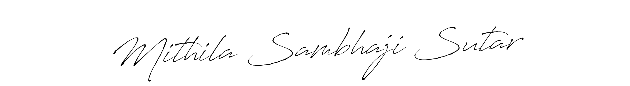 Similarly Antro_Vectra is the best handwritten signature design. Signature creator online .You can use it as an online autograph creator for name Mithila Sambhaji Sutar. Mithila Sambhaji Sutar signature style 6 images and pictures png