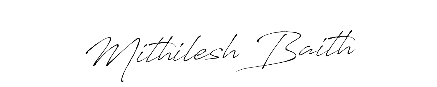 Similarly Antro_Vectra is the best handwritten signature design. Signature creator online .You can use it as an online autograph creator for name Mithilesh Baith. Mithilesh Baith signature style 6 images and pictures png