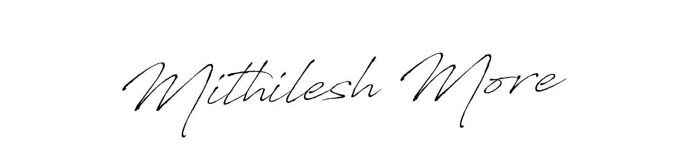 if you are searching for the best signature style for your name Mithilesh More. so please give up your signature search. here we have designed multiple signature styles  using Antro_Vectra. Mithilesh More signature style 6 images and pictures png