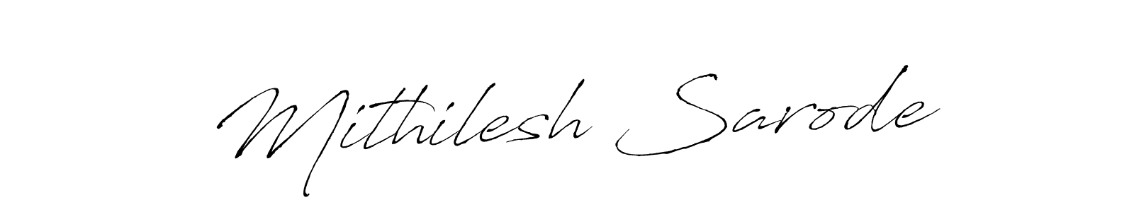 Also You can easily find your signature by using the search form. We will create Mithilesh Sarode name handwritten signature images for you free of cost using Antro_Vectra sign style. Mithilesh Sarode signature style 6 images and pictures png