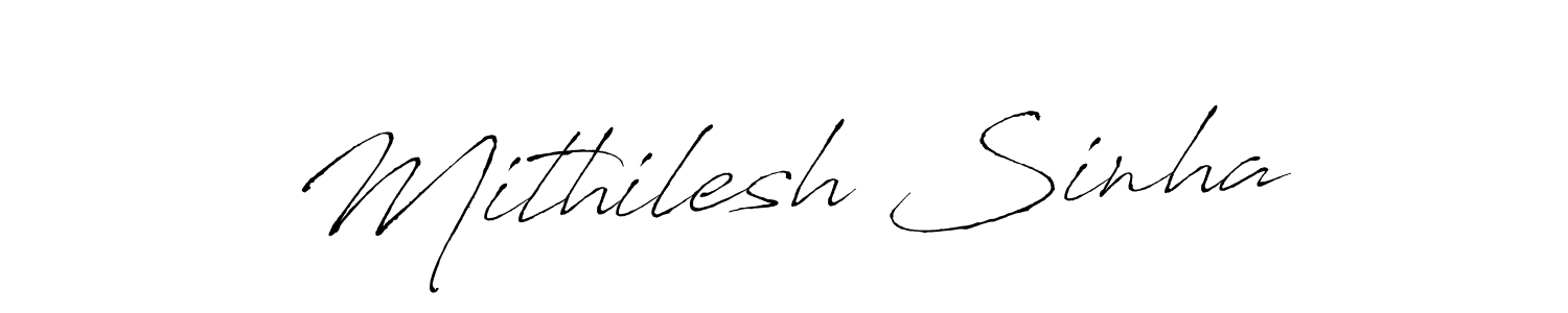 You should practise on your own different ways (Antro_Vectra) to write your name (Mithilesh Sinha) in signature. don't let someone else do it for you. Mithilesh Sinha signature style 6 images and pictures png