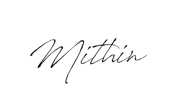 Create a beautiful signature design for name Mithin. With this signature (Antro_Vectra) fonts, you can make a handwritten signature for free. Mithin signature style 6 images and pictures png