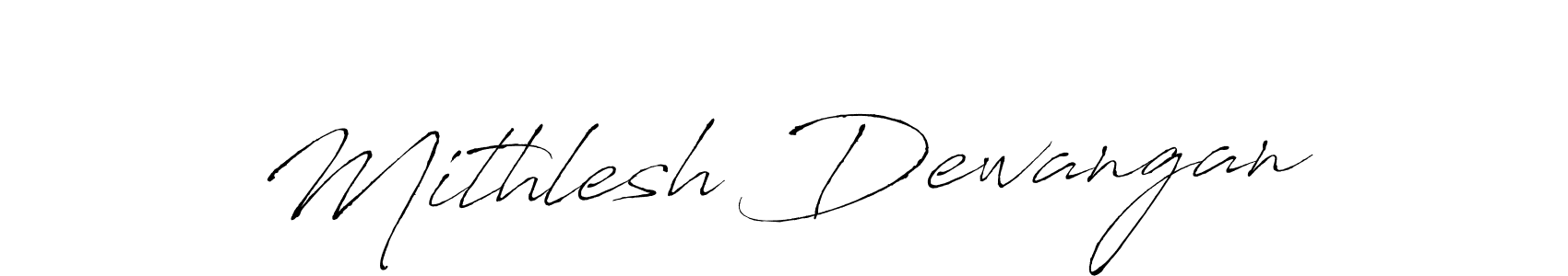 How to make Mithlesh Dewangan signature? Antro_Vectra is a professional autograph style. Create handwritten signature for Mithlesh Dewangan name. Mithlesh Dewangan signature style 6 images and pictures png