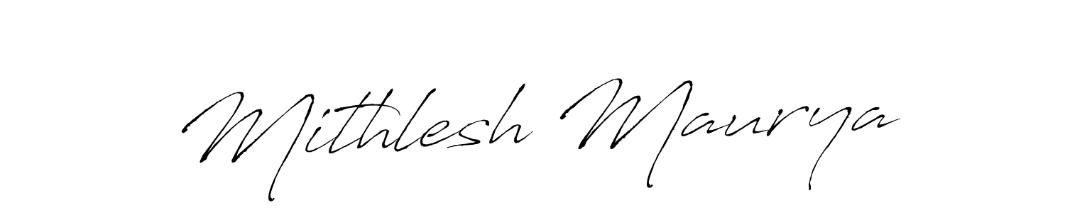 It looks lik you need a new signature style for name Mithlesh Maurya. Design unique handwritten (Antro_Vectra) signature with our free signature maker in just a few clicks. Mithlesh Maurya signature style 6 images and pictures png