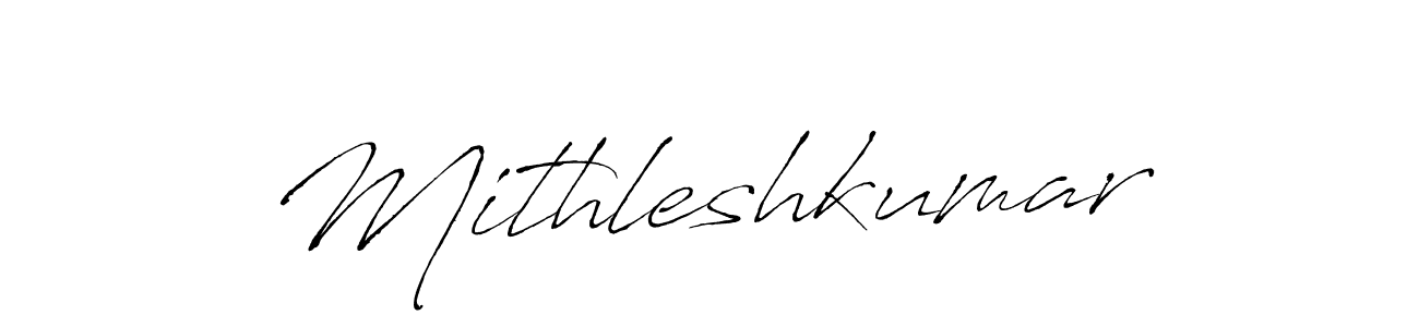 Design your own signature with our free online signature maker. With this signature software, you can create a handwritten (Antro_Vectra) signature for name Mithleshkumar. Mithleshkumar signature style 6 images and pictures png