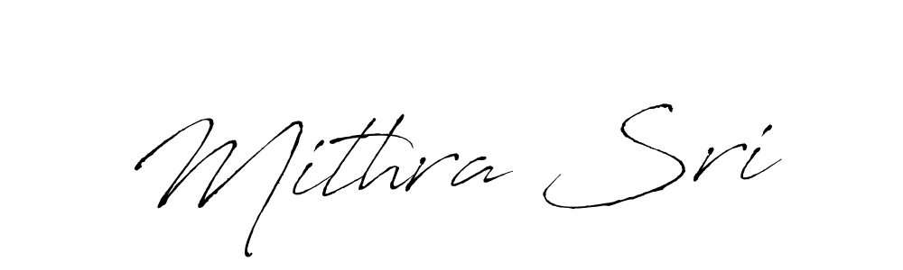 Antro_Vectra is a professional signature style that is perfect for those who want to add a touch of class to their signature. It is also a great choice for those who want to make their signature more unique. Get Mithra Sri name to fancy signature for free. Mithra Sri signature style 6 images and pictures png