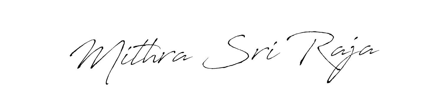 Mithra Sri Raja stylish signature style. Best Handwritten Sign (Antro_Vectra) for my name. Handwritten Signature Collection Ideas for my name Mithra Sri Raja. Mithra Sri Raja signature style 6 images and pictures png